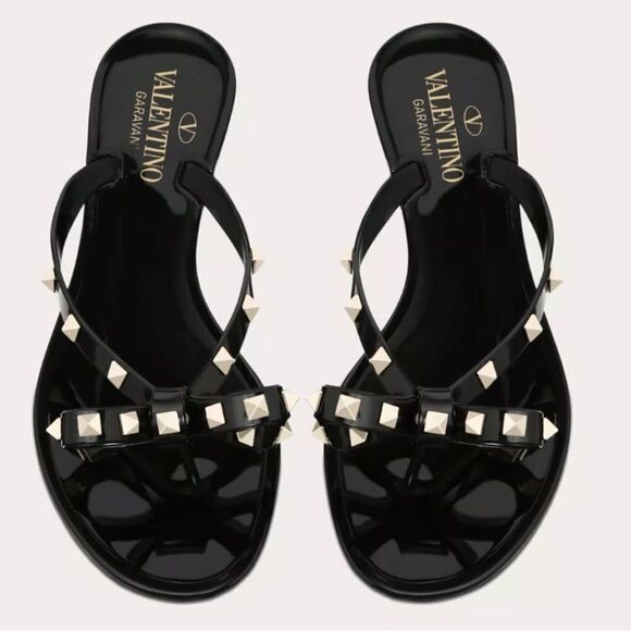 VALENTINO GARAVANI Summer Rockstud sandals Size 38 $625 NEW - Picture 1 of 10